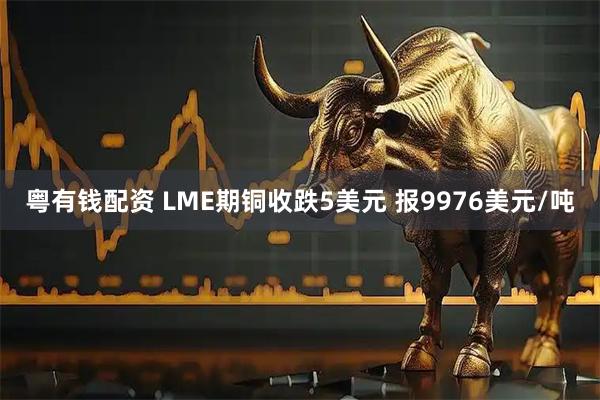 粤有钱配资 LME期铜收跌5美元 报9976美元/吨
