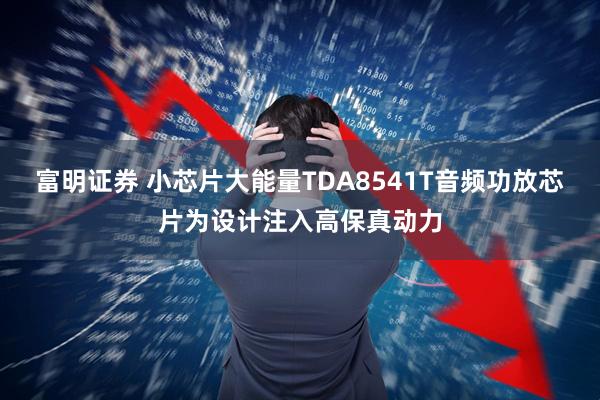 富明证券 小芯片大能量TDA8541T音频功放芯片为设计注入高保真动力